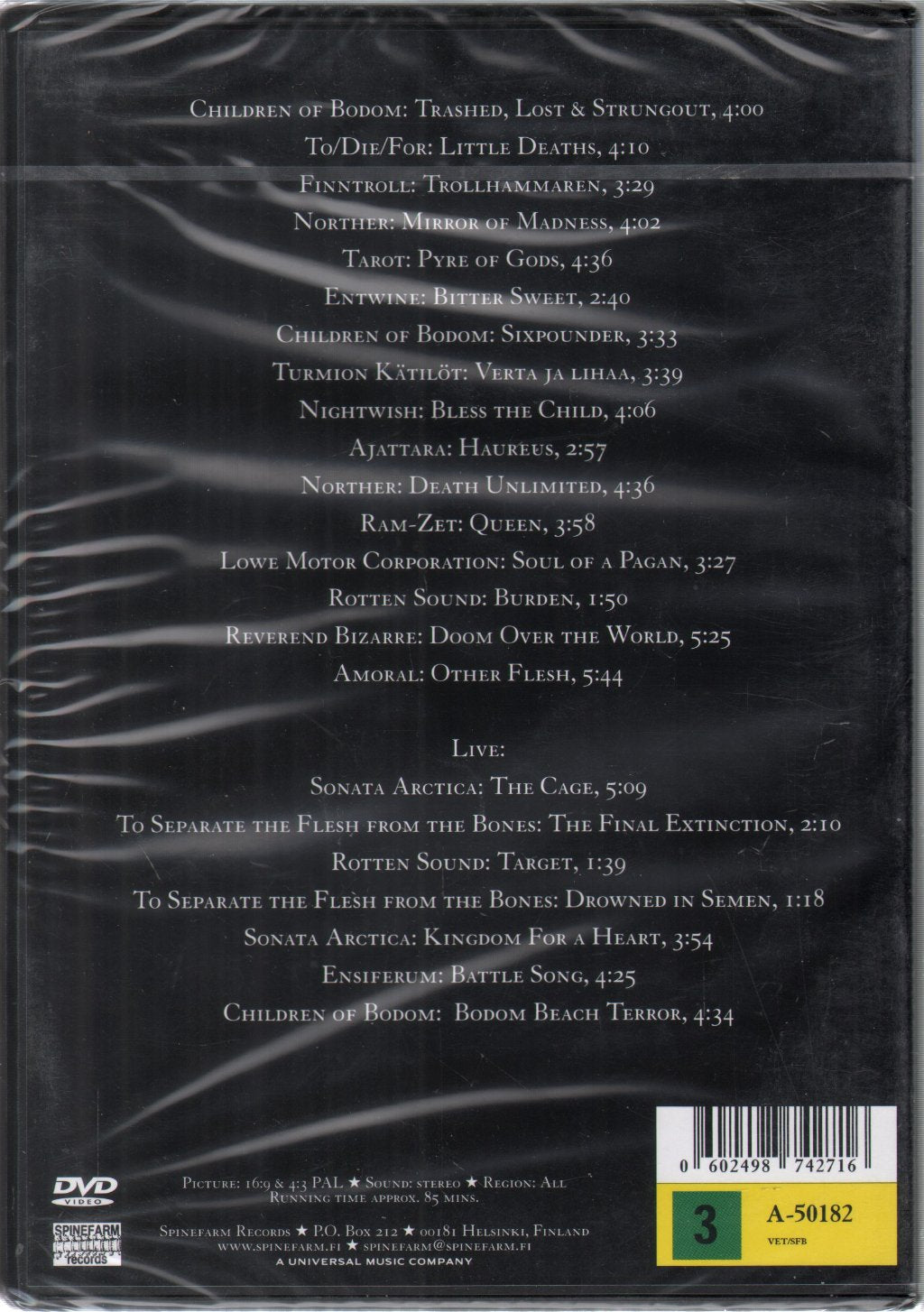 Various Artists - Spinefarm Metal DVD Vol. II - Dvd