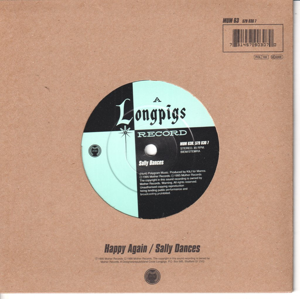 Longpigs - Happy Again - 7 Inch