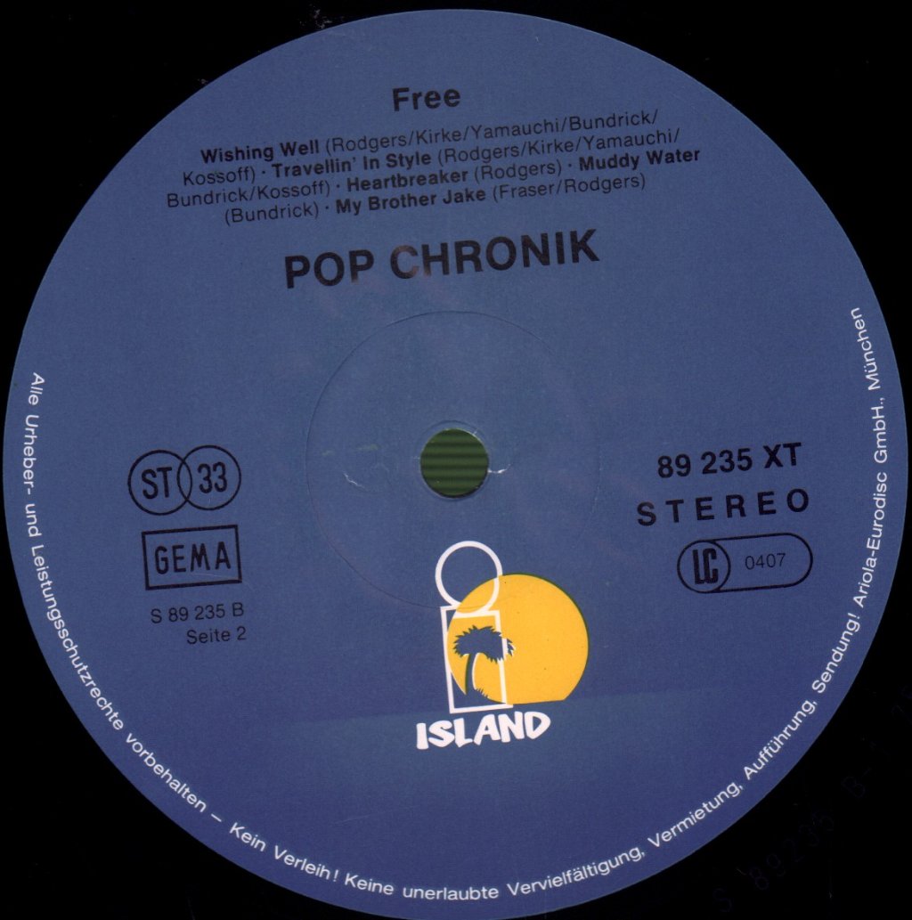 Free - Pop Chronik - Double Lp