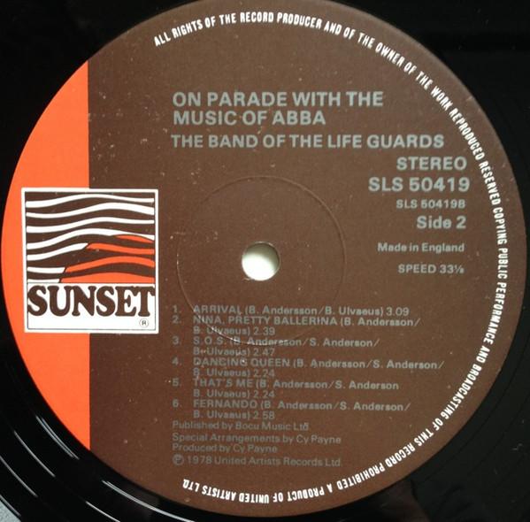 Band Of The Life Guards - On Parade With The Music Of Abba - Lp