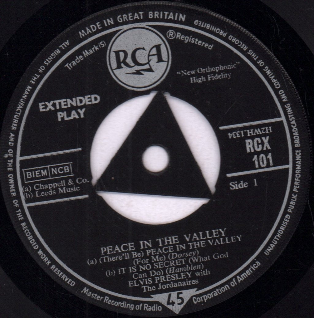 Elvis Presley - Peace In The Valley - 7 Inch
