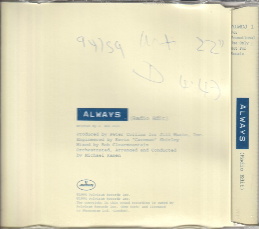 Bon Jovi - Always - Cd