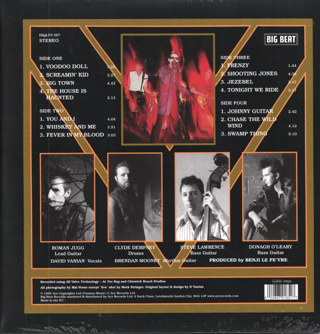 David Vanian And The Phantom Chords - David Vanian And The Phantom Chords - Double Lp