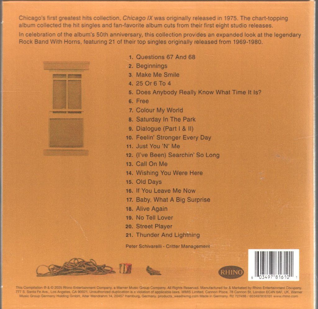 Chicago - Chicago IX - Chicago's Greatest Hits (Expanded) - Cd