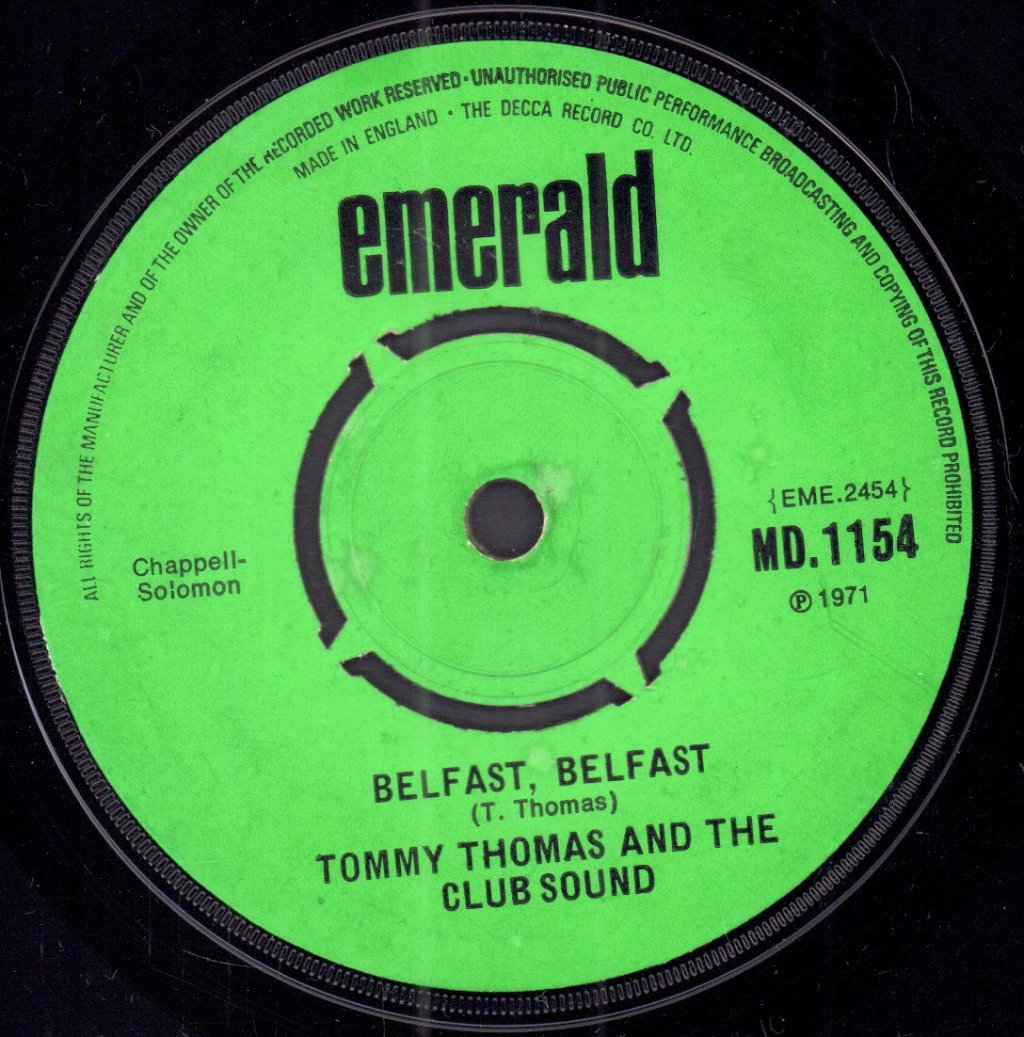Tommy Thomas And The Club Sound - Professionals - 7 Inch