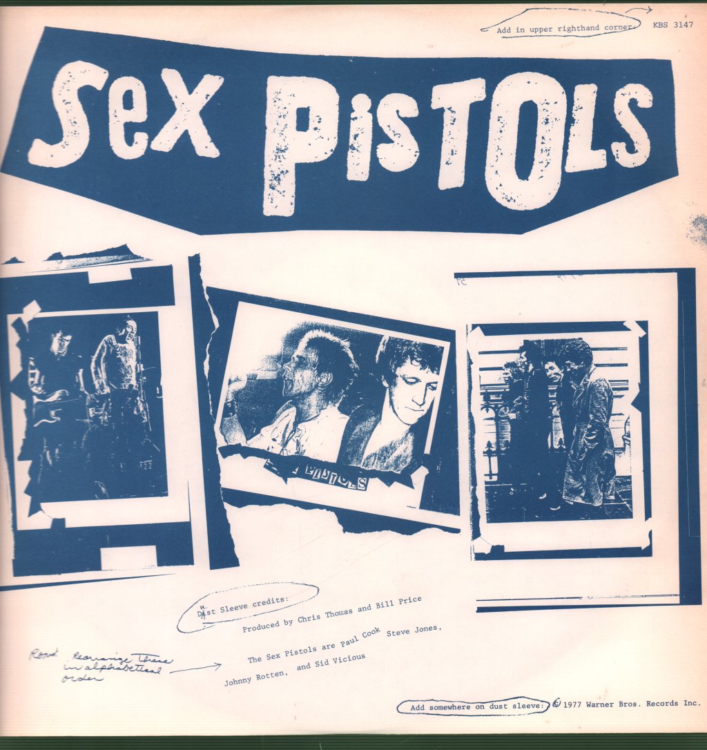 Sex Pistols - Never Mind The Bollocks - Lp