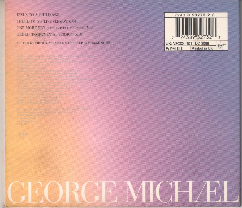 George Michael - Jesus To A Child - Cd