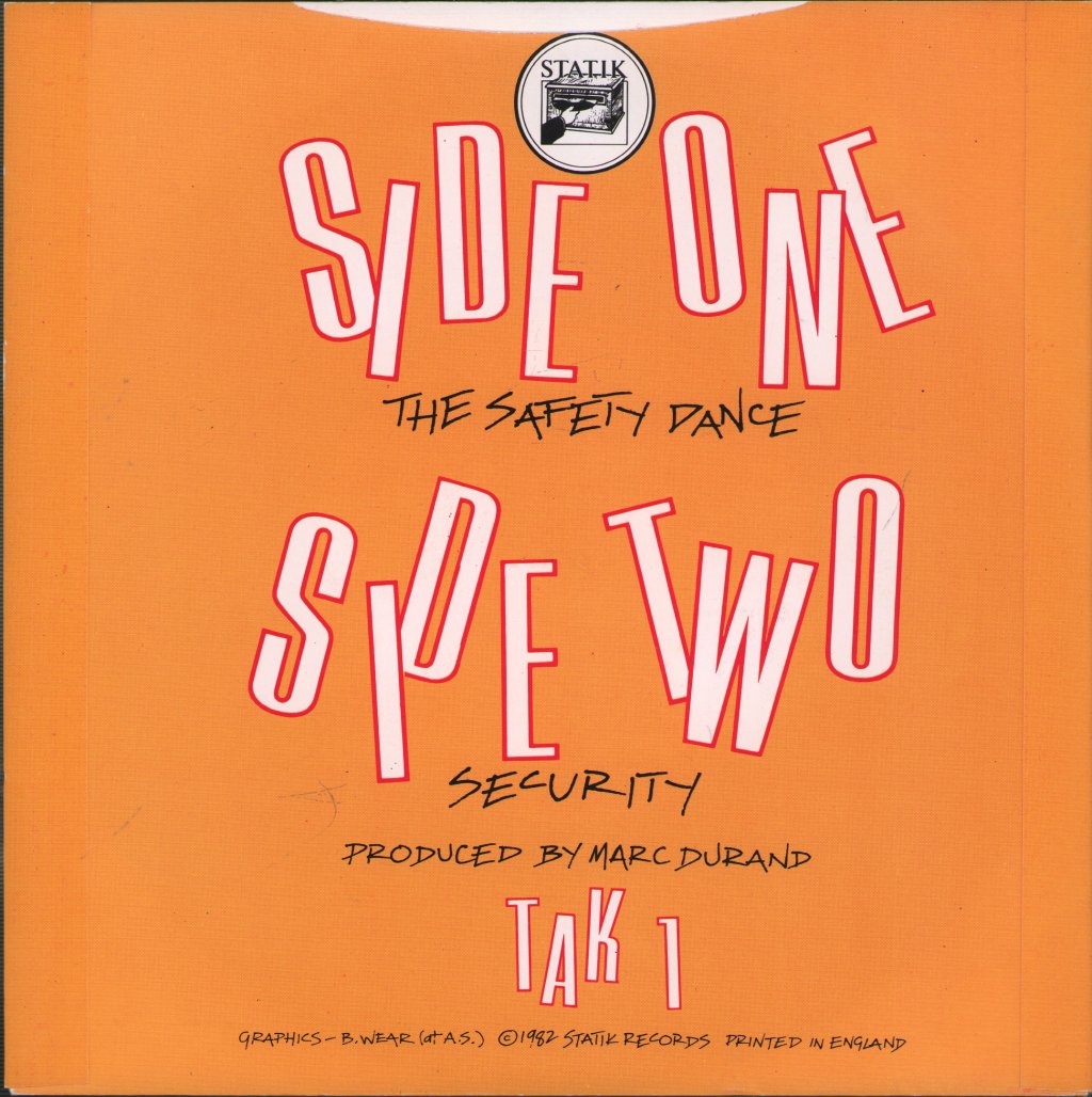 Men Without Hats - Safety Dance - 7 Inch