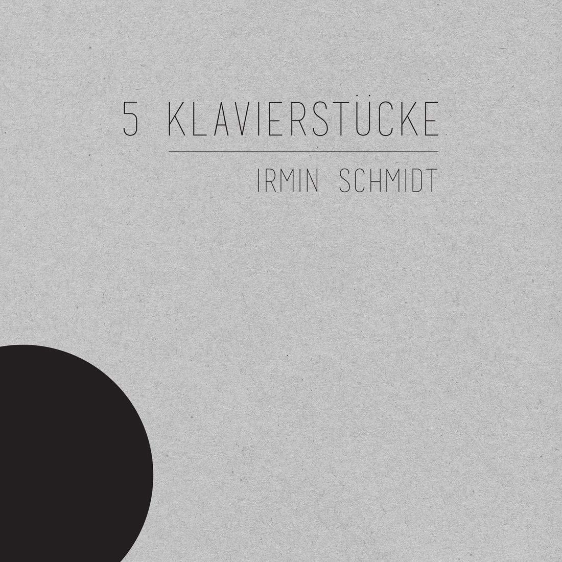 Irmin Schmidt - 5 Klaviersta¼cke - Cd