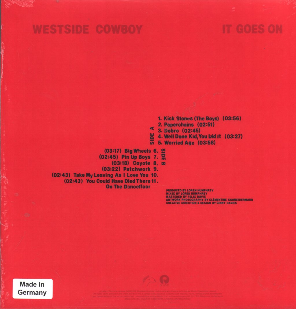 Westside Cowboy - It Goes On - Lp