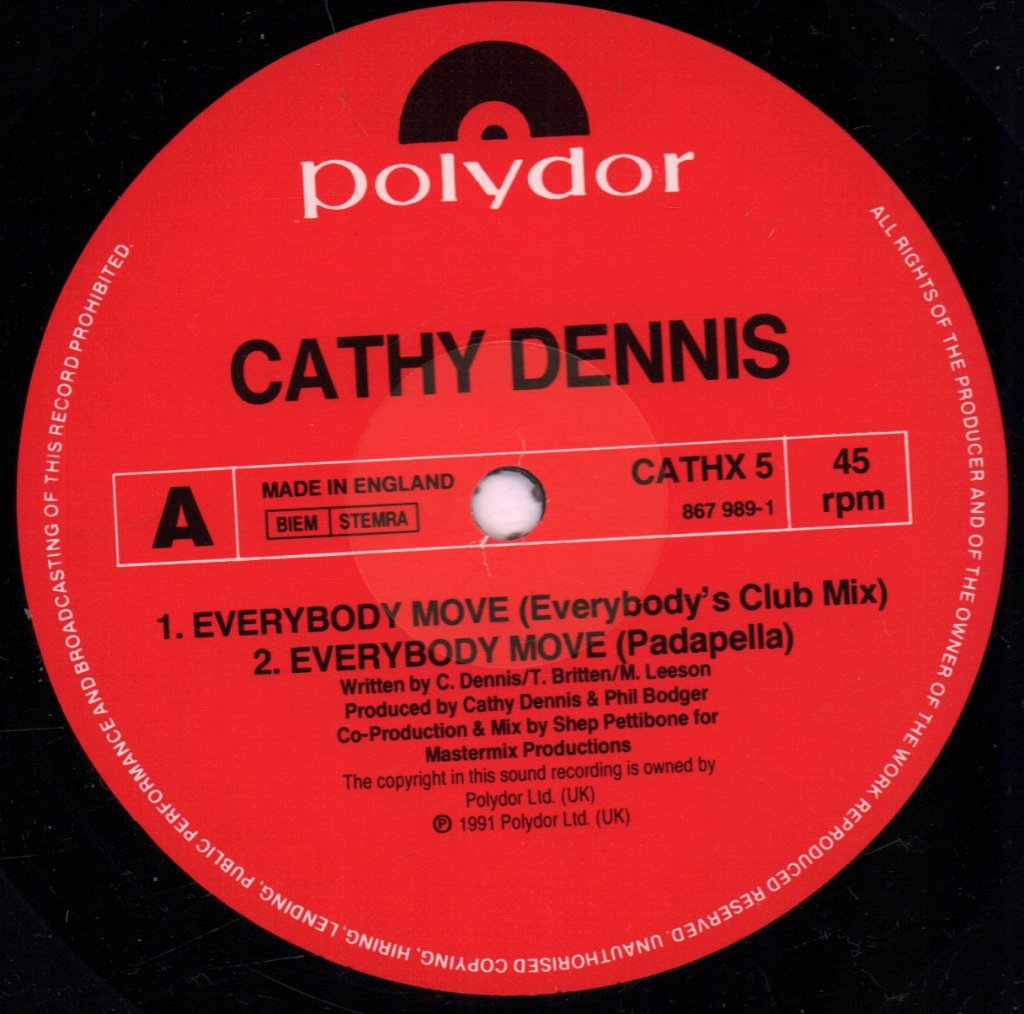 Cathy Dennis - Everybody Move - 12 Inch