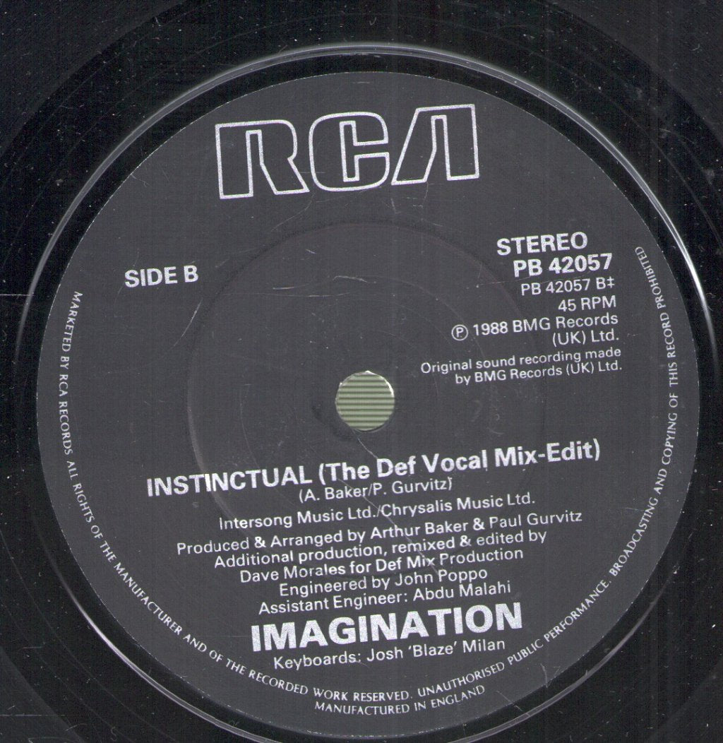 Imagination (80'S Pop Group) - Hold Me In Your Arms - 7 Inch