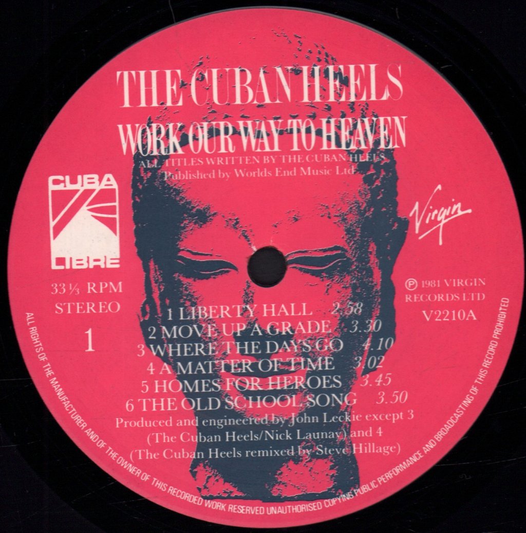 Cuban Heels (New Wave) - Work Our Way To Heaven - Lp