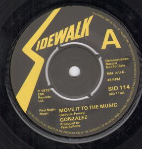 Gonzalez - Move It To The Music - 7 Inch