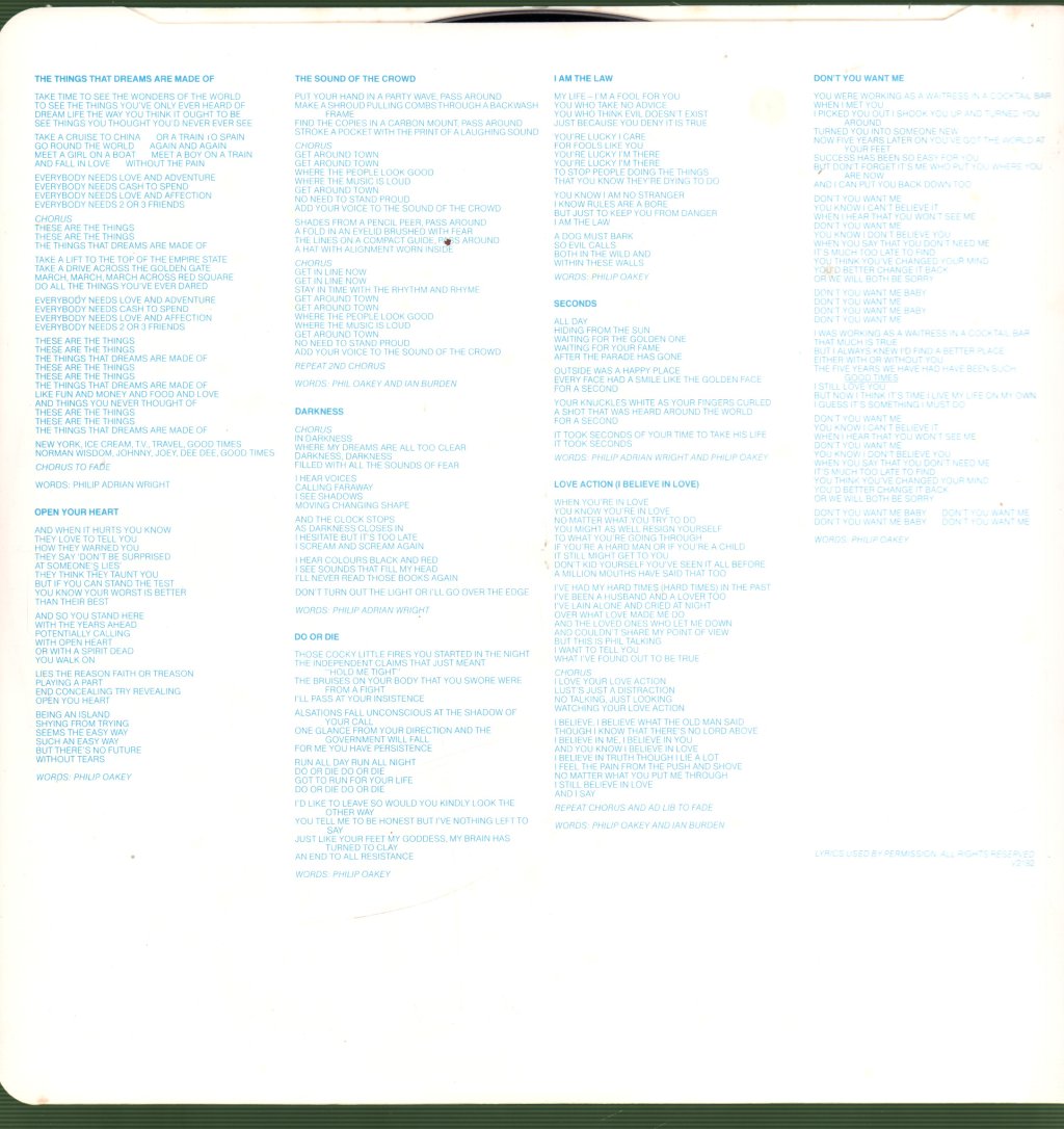 Human League - Dare - Lp