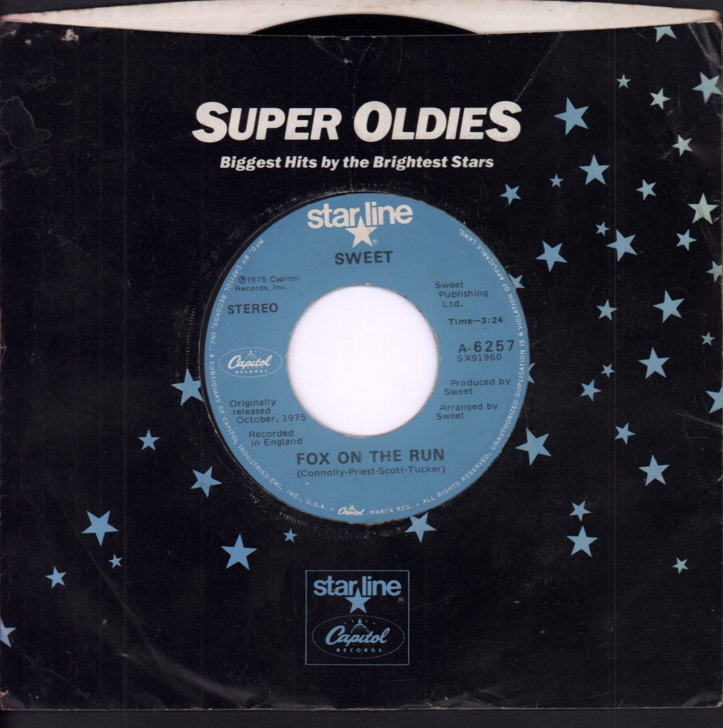 Sweet - Ballroom Blitz / Fox On The Run - 7 Inch