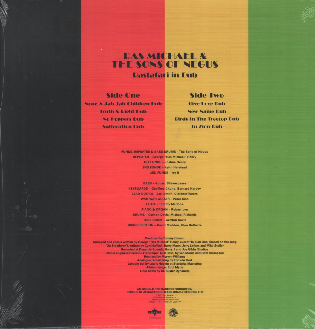 Ras Michael & The Sons Of Negus - Rastafari In Dub - Lp