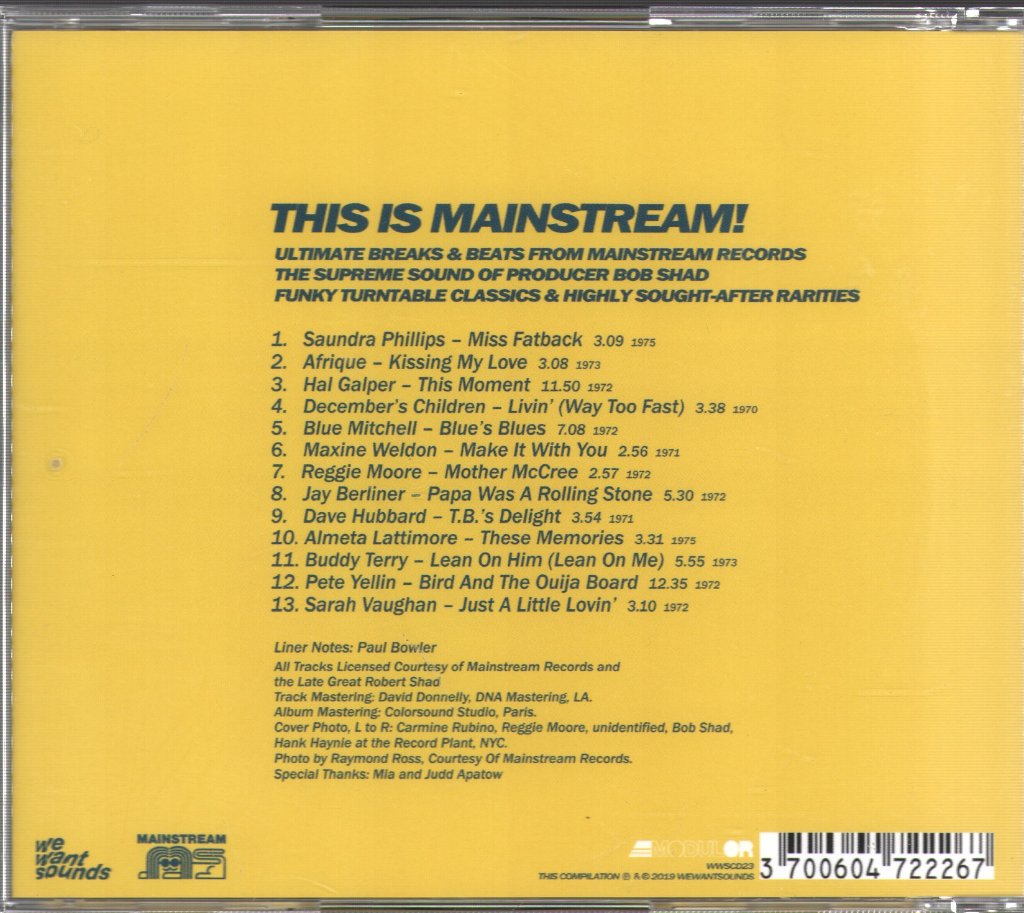 Various Artists - This Is Mainstream! - Cd