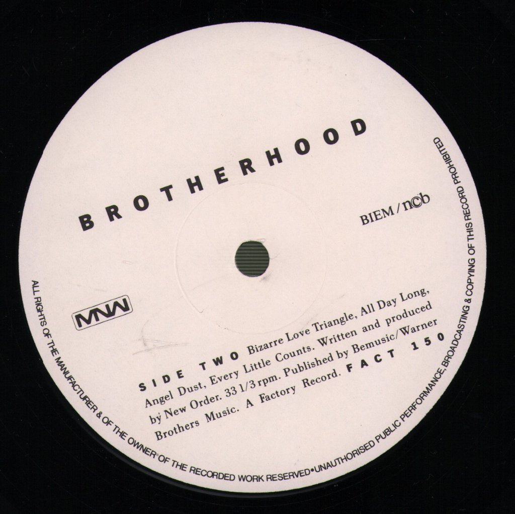 New Order - Brotherhood - Lp