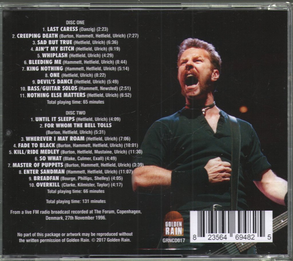 Metallica - Berserker (The Copenhagen Broadcast 1996) - Double Cd