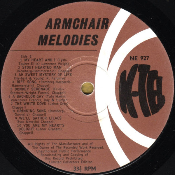 David Gray (classical) - Armchair Melodies - Lp