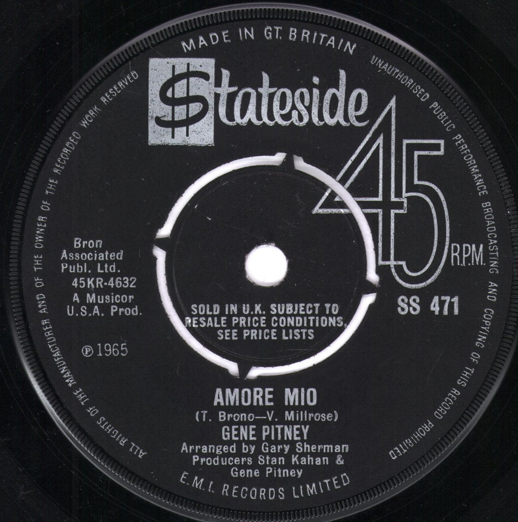 Gene Pitney - Princess In Rags - 7 Inch