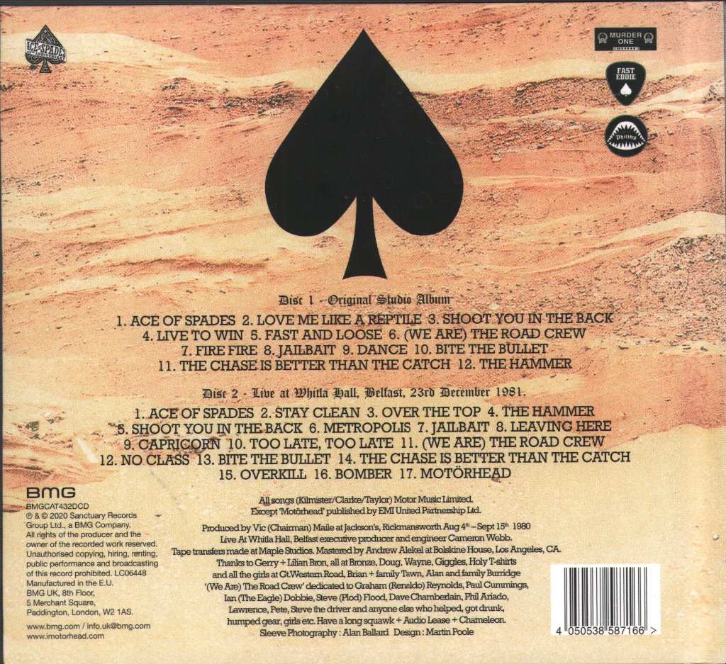Motorhead - Ace Of Spades - Double Cd