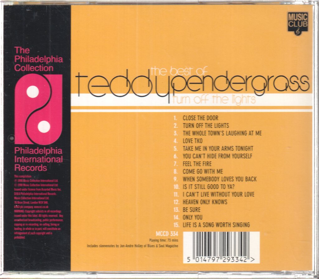 Teddy Pendergrass - Turn Off The Lights (The Best Of Teddy Pendergrass) - Cd