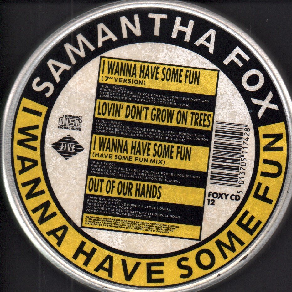 Samantha Fox - I Wanna Have Some Fun - Cd