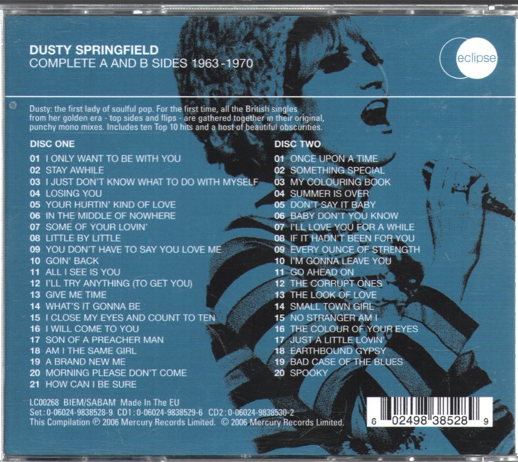 Dusty Springfield - Complete A And B Sides 1963-1970 - Double Cd