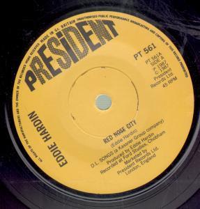 Eddie Hardin - Red Nose City - 7 Inch