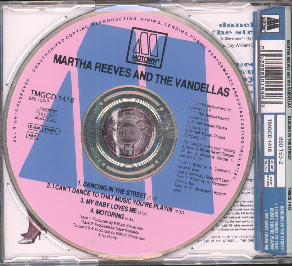 Martha Reeves & The Vandellas - Dancing In The Street - Cd