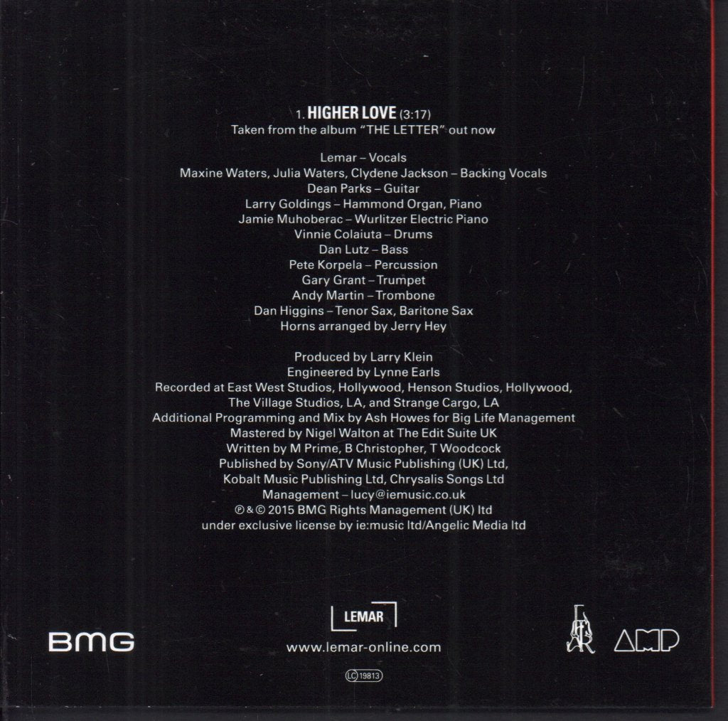 Lemar - Higher Love - Cdr