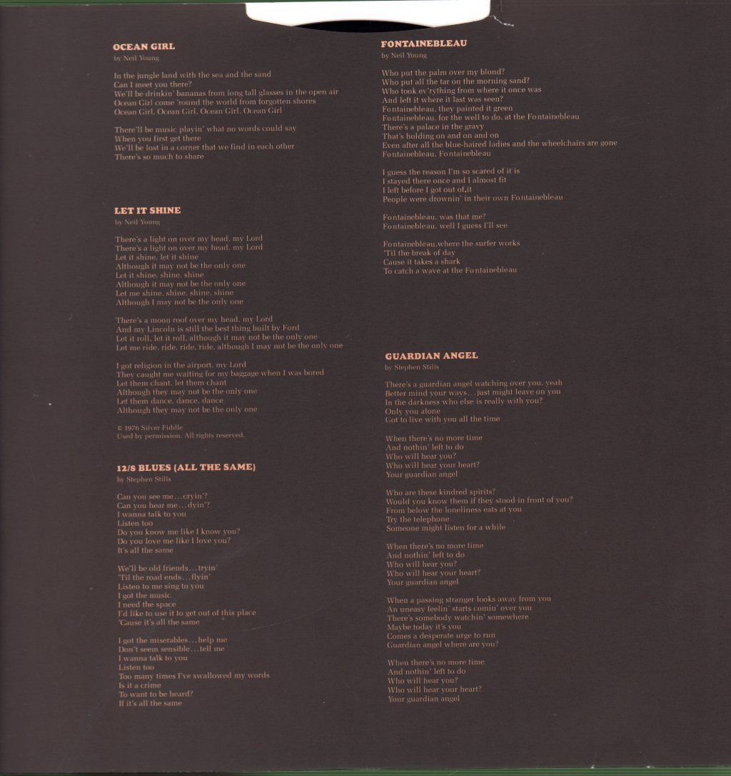 Stills Young Band - Long May You Run - Lp