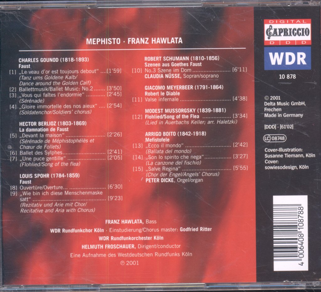 WDR Rundfunkchor Köln · WDR Rundfunkorchester Köln · Helmuth Froschauer - Franz Hawlata - Mephisto · Opernszenen = Opera Scenes - Cd