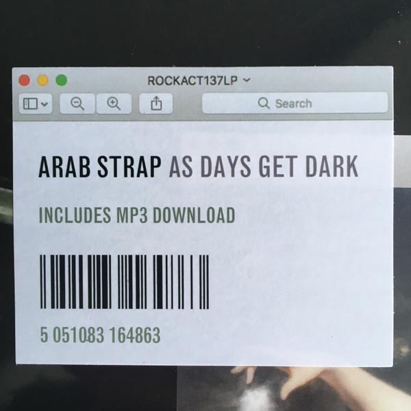 Arab Strap - As Days Get Dark - Lp