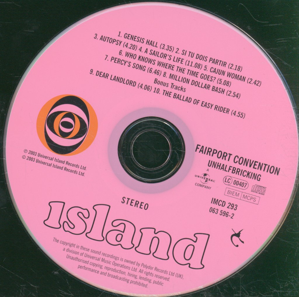 Fairport Convention - Unhalfbricking - Cd