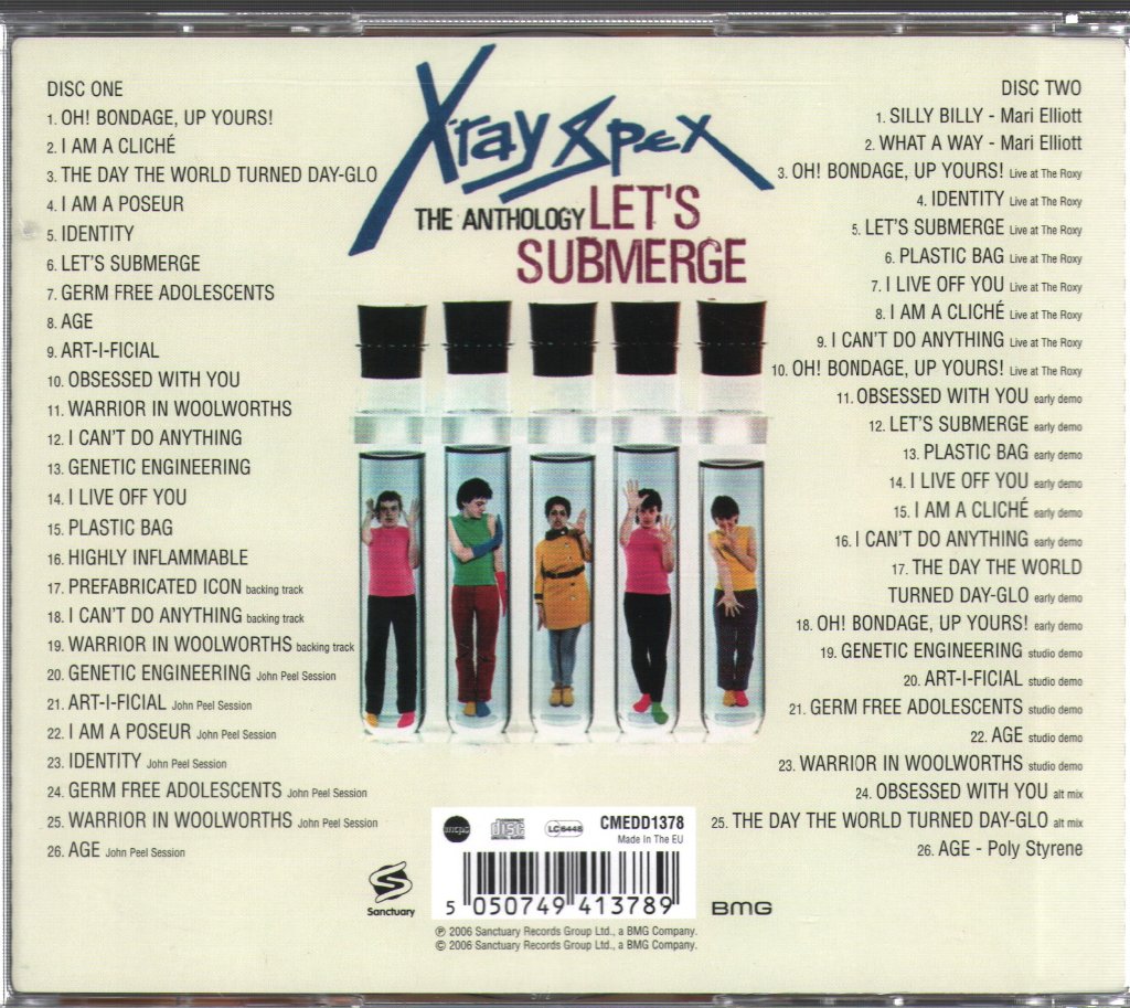X-Ray Spex - Let's Submerge (The Anthology) - Double Cd