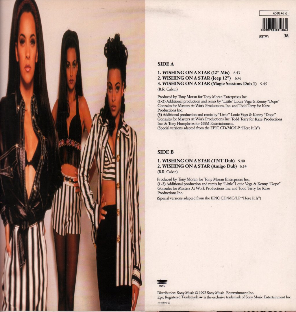 Cover Girls - Wishing On A Star - 12 Inch