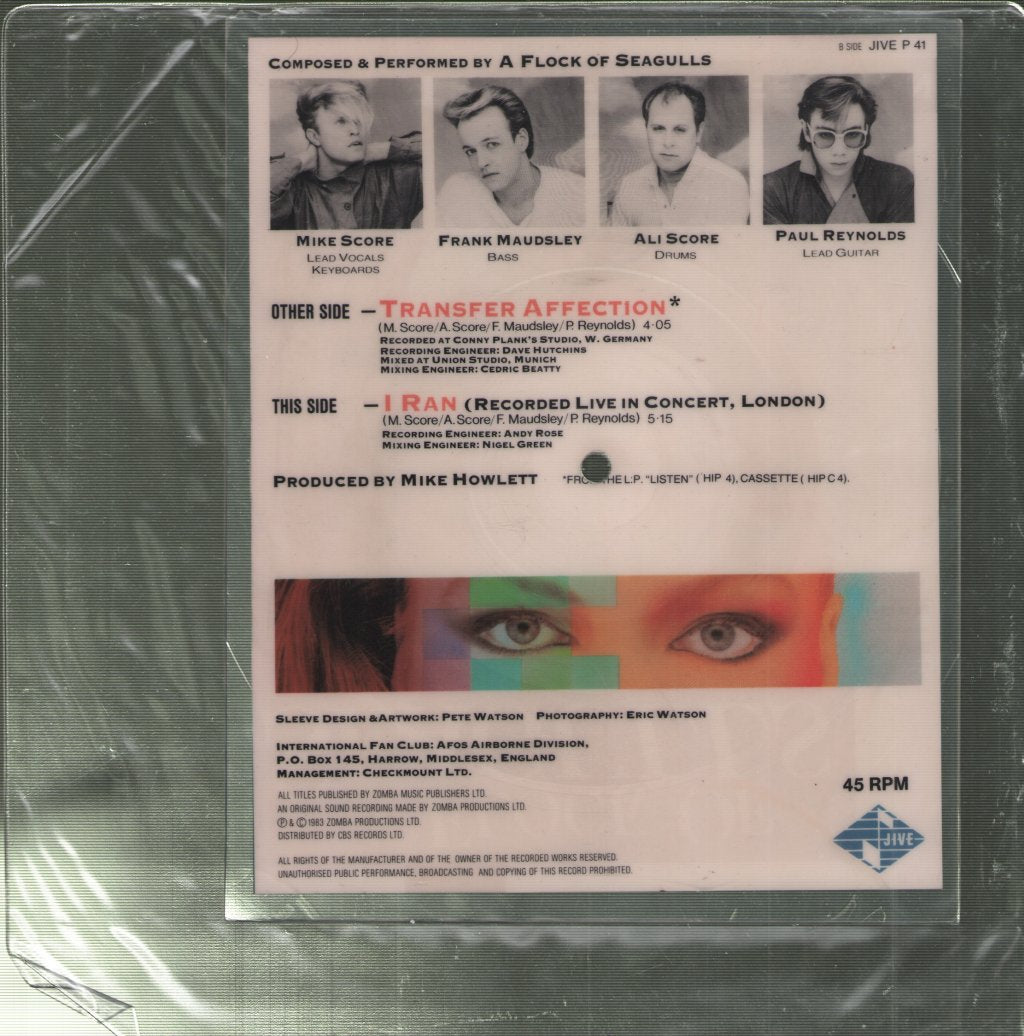 A Flock Of Seagulls - Transfer Affection - 7 Inch