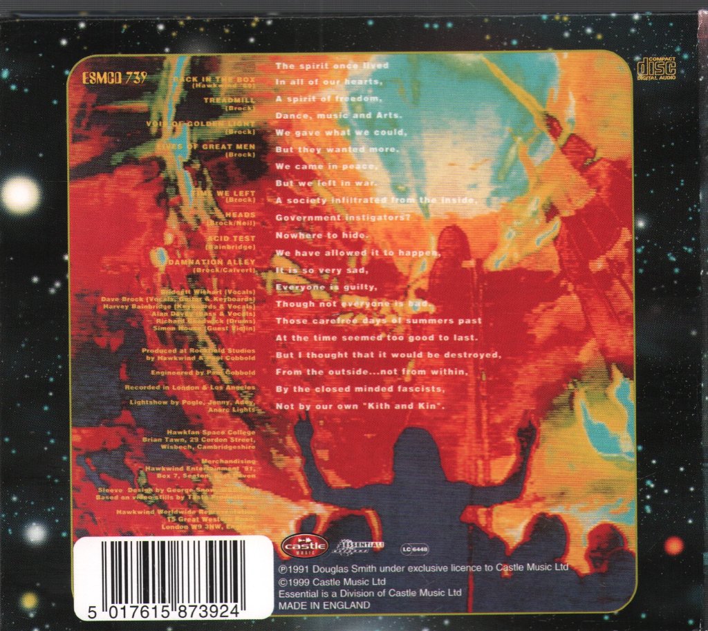 Hawkwind - Palace Springs - Cd