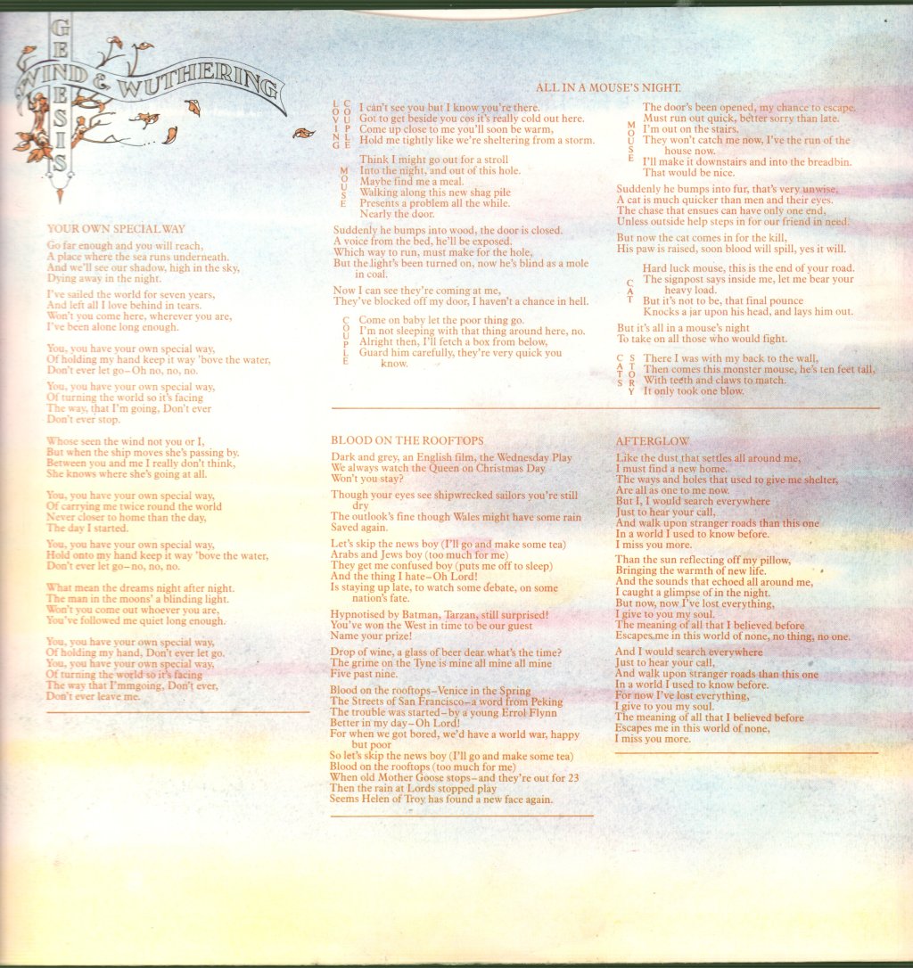 Genesis - Wind And Wuthering - Lp