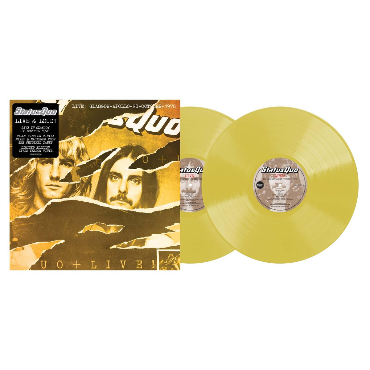 Status Quo - Status Quo, 28th October 1976 Live! - 50th Anniversary Yellow Vinyl Edition - Double Lp