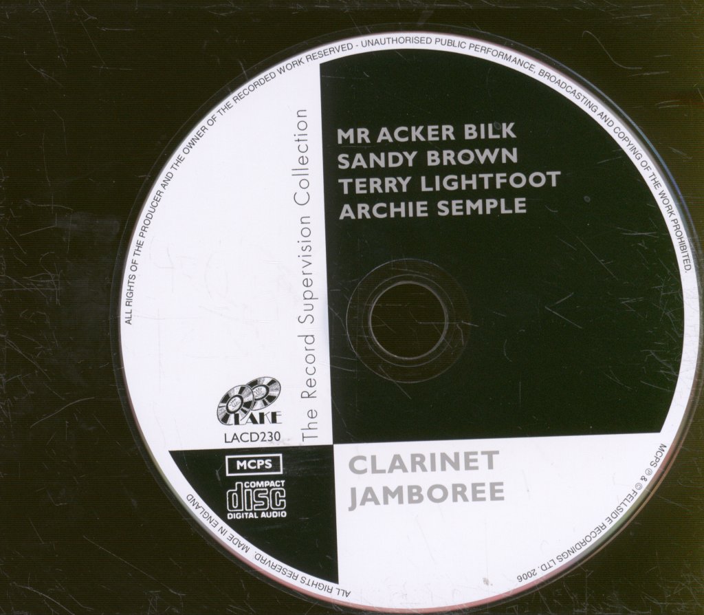 Acker Bilk, Sandy Brown, Terry Lightfoot, Archie Semple - Clarinet Jamboree - Cd