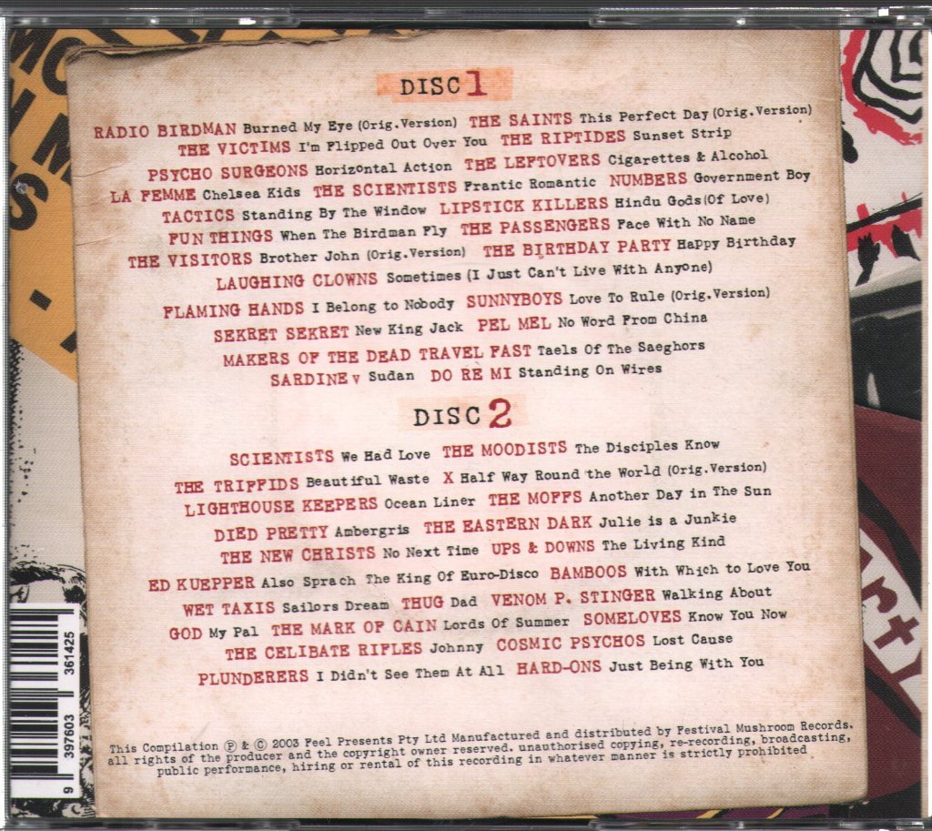 Various Artists - Tales From The Australian Underground (Singles 1976-1989) - Double Cd