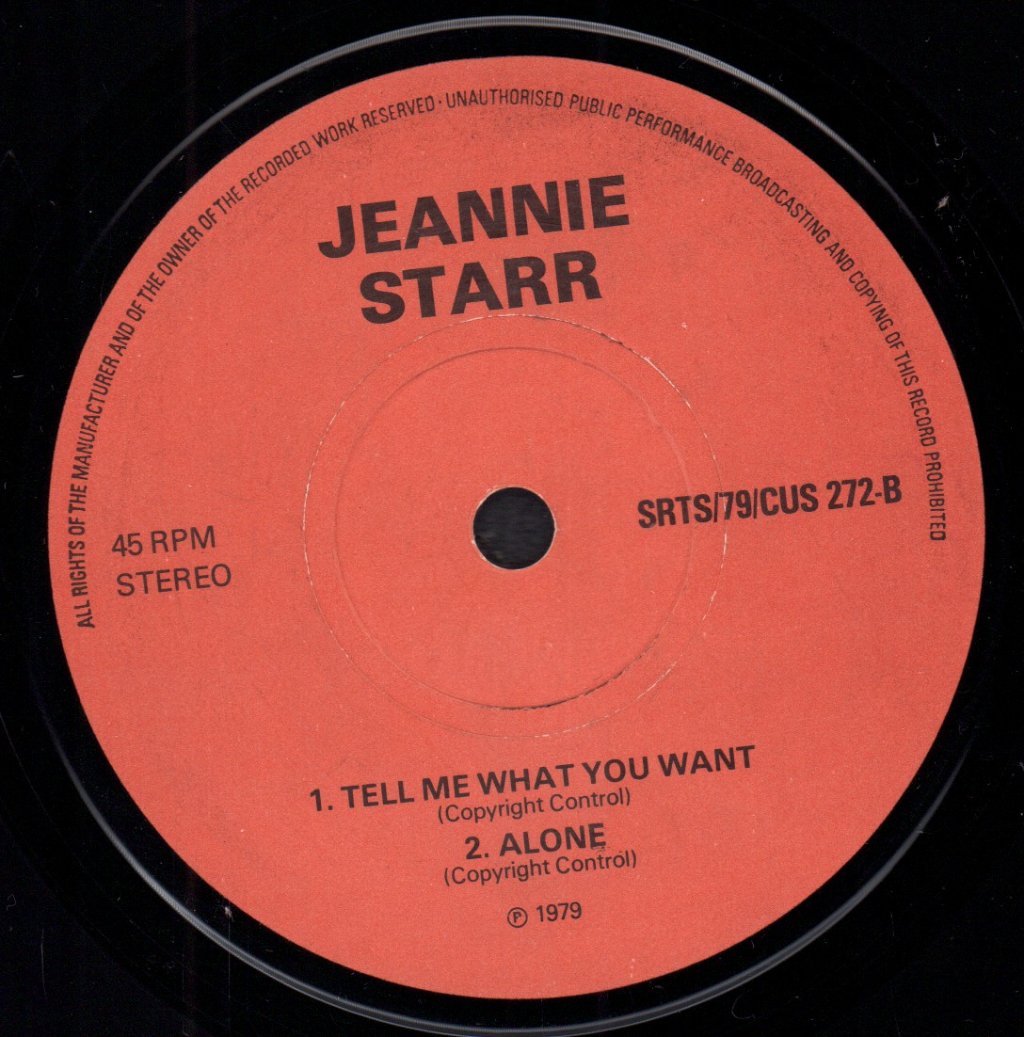 Jeannie Starr - Look Look Look - 7 Inch