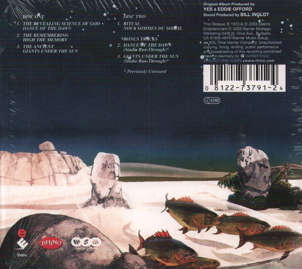 Yes - Tales From Topographic Oceans - Cd Set