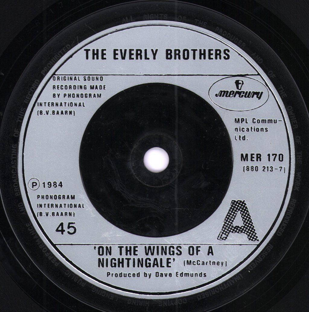 Everly Brothers - On The Wings Of A Nightingale - 7 Inch