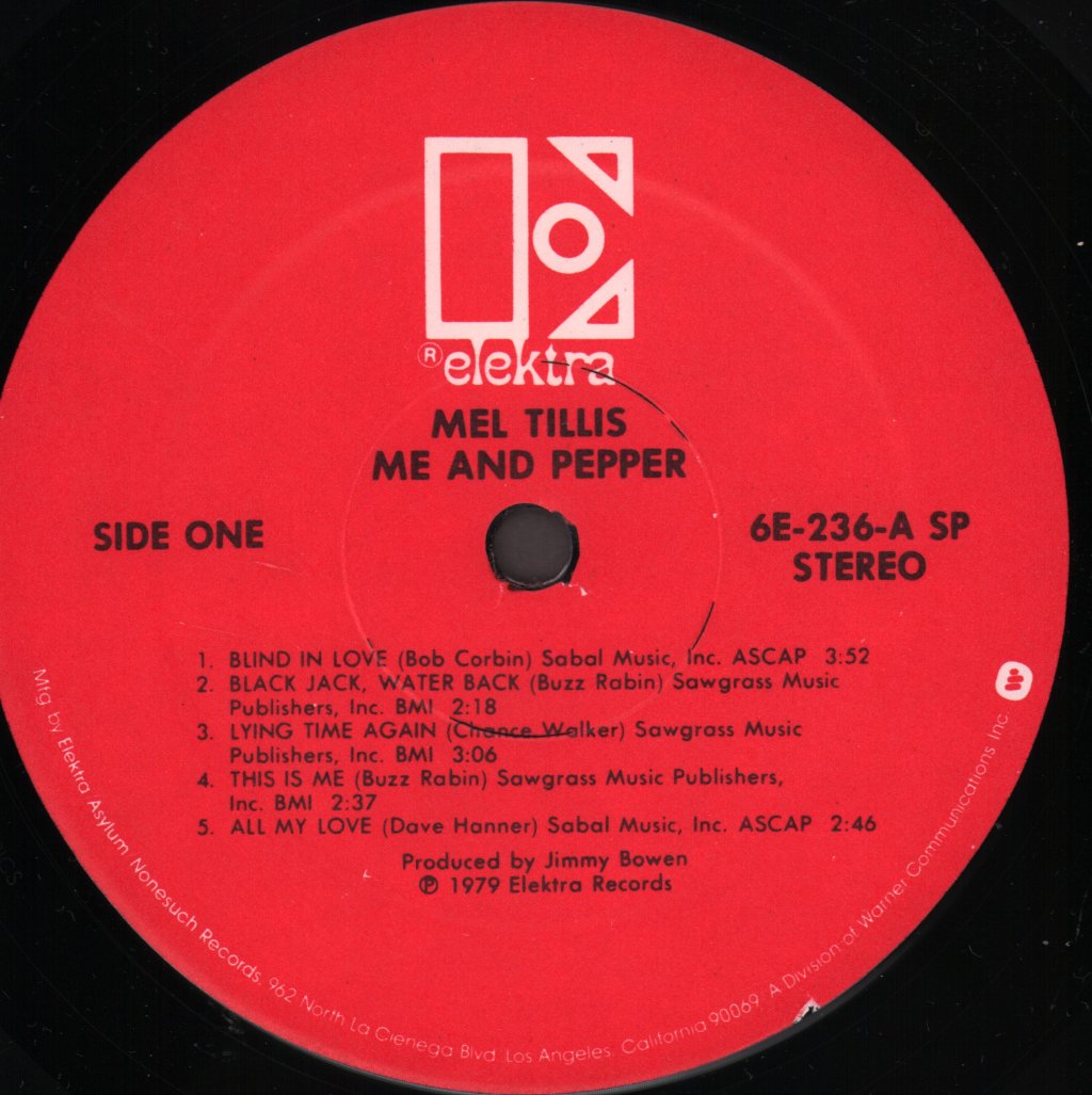 Mel Tillis - Me And Pepper - Lp