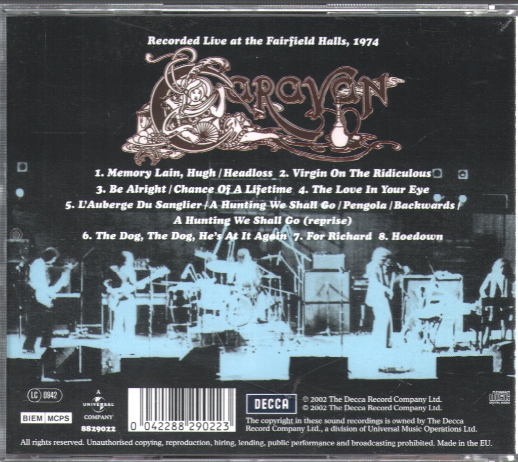 Caravan - Live At The Fairfield Halls, 1974 - Cd